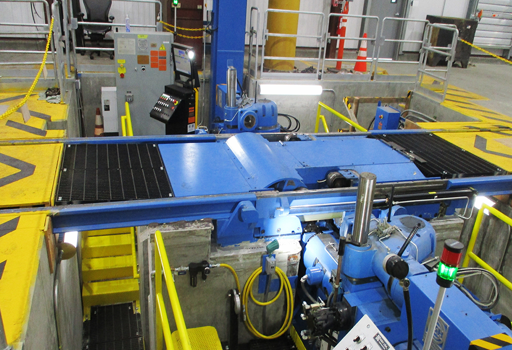 Detail of Wheel Truing Machine.